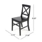 Plethora Dining Chair With X-Shaped Back (Set of 2)