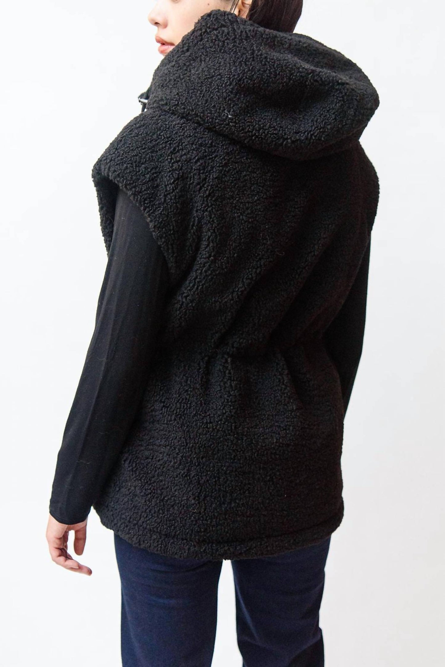 Jocelyn - Shearling Reversible Hooded Vest