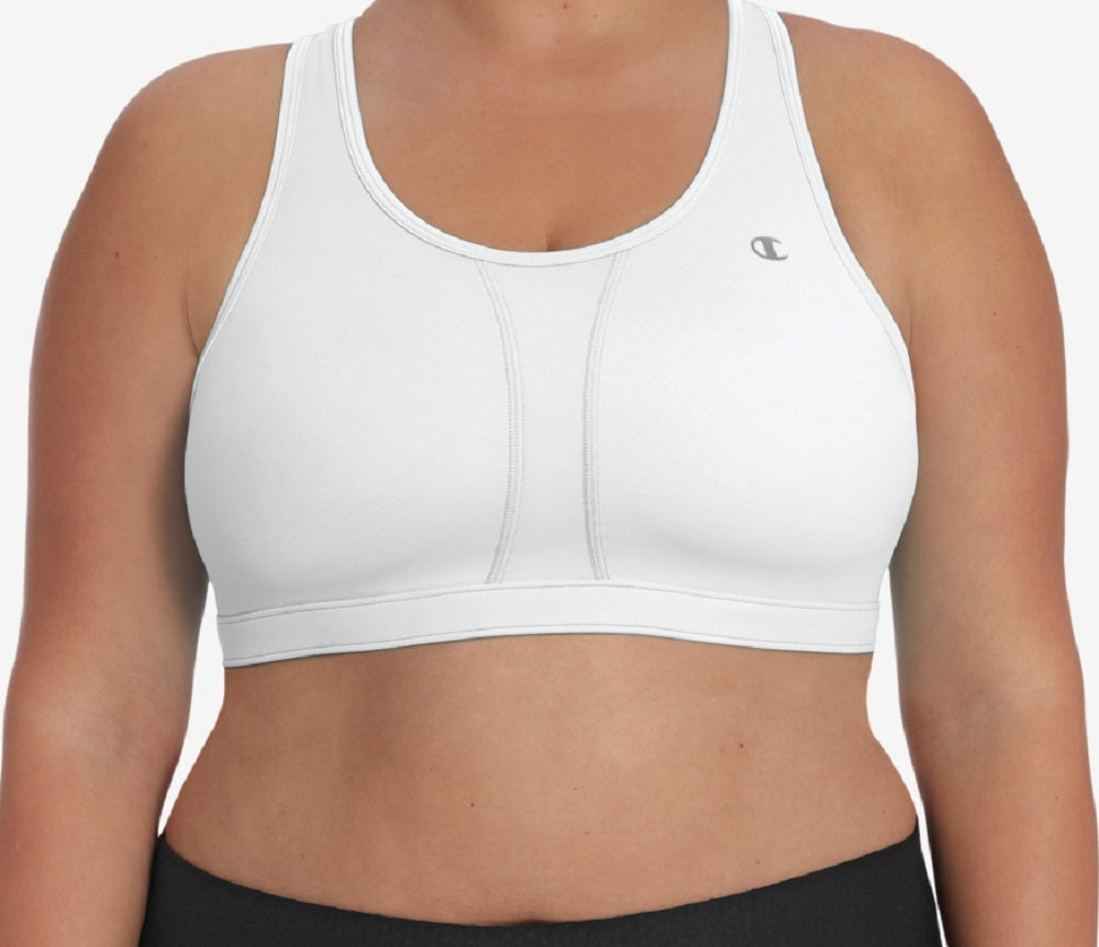 Champion Women's The Vented Sports Bra White Size 2X