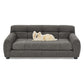 Modern Dark Gray Pet Sofa with Backrest and Armrests