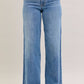Judy Blue - Mid-rise Retro Wide Leg Jeans