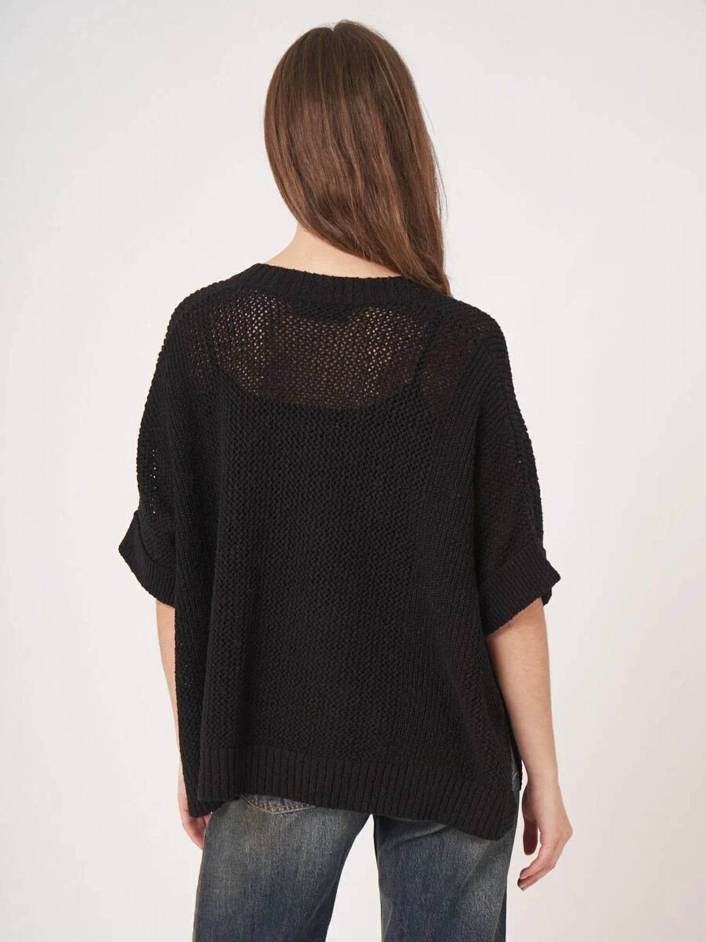 Repeat Cashmere - Oversized Crochet Cardigan