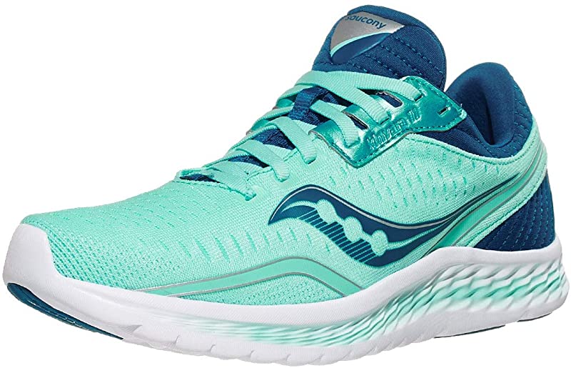 Saucony महिला किंवारा 11 रनिंग शूज़ एक्वा/ब्लू साइज़ 5.5 B(M) US