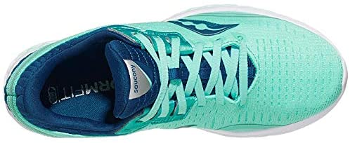 Saucony महिला किंवारा 11 रनिंग शूज़ एक्वा/ब्लू साइज़ 5.5 B(M) US
