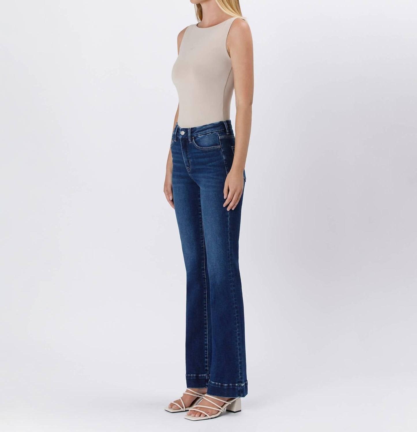 Flying Monkey - High Rise Trouser Hem Bootcut Jeans