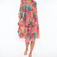 Taj By Sabrina Crippa - Abstract Jungle Midi Dress