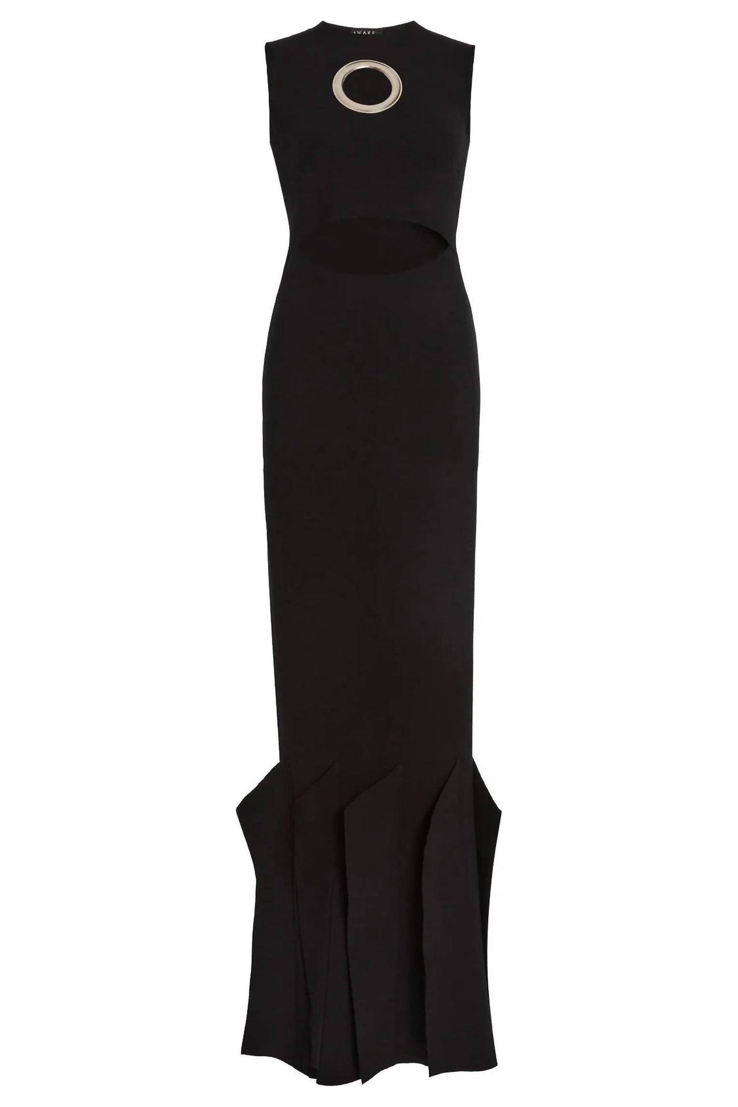 A.W.A.K.E. Mode - Knit Maxi Dress With Hem Panel Detail