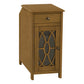 Accent Side Table with Storage Drawer - Taupe