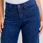 Judy Blue - Retro Wide With Patch Pockets And Twisted Seams Jean