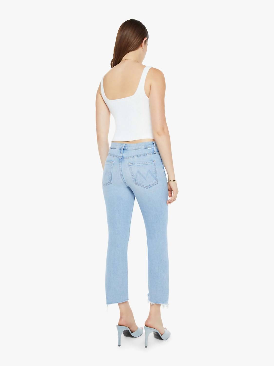 Mother - Denim Insider Crop Pointy Fray Jeans