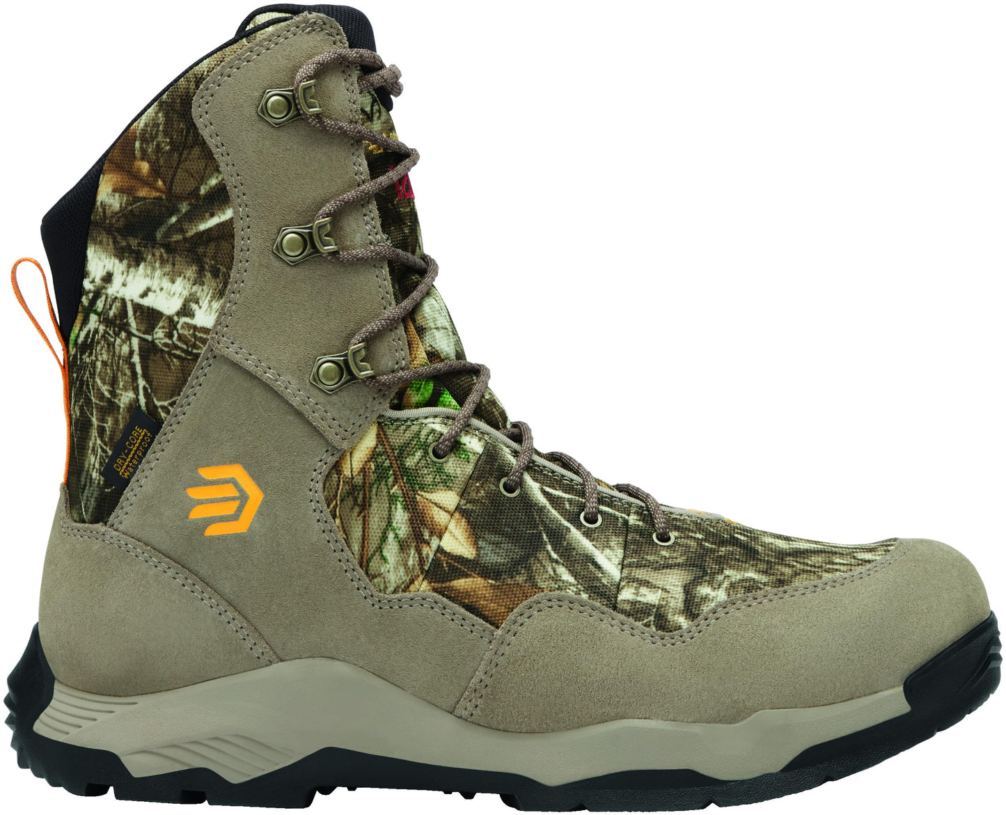 LaCrosse Mens Ridgeback 8 Inch 1200G Waterproof Hunting Boots Realtree Edge