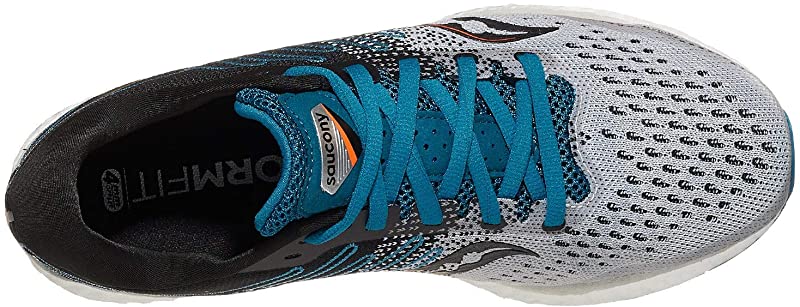 Saucony पुरुषों के फ्रीडम 3 रनिंग शूज़ ग्रे/ब्लू साइज़ 14 D(M) US