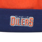 NHL Apparel Edmonton Oilers Kids Youth Pom Pom Cuffed Two Colors Knit Beanie Hat