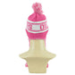 NHL Apparel Edmonton Oilers Kids Youth Pink Tassel Ear Flaps Knit Beanie Hat