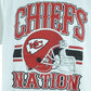 Kansas City Chiefs Nation White Helmet Short Sleeve Man Adults Tshirt Tee