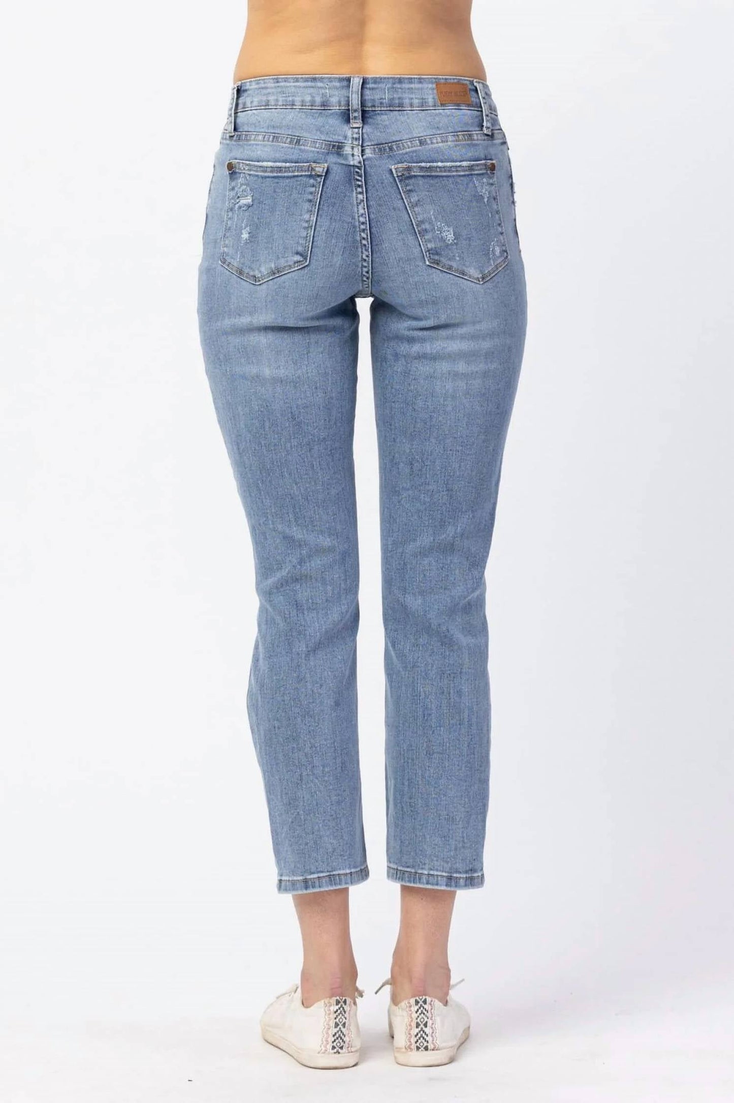 Judy Blue - Distressed Boyfriend Fit Jeans