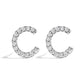 10K White Gold 1/10 Cttw Diamond Initial â€œAâ€ Stud Earring