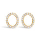 10K White Gold 1/10 Cttw Diamond Initial â€œAâ€ Stud Earring