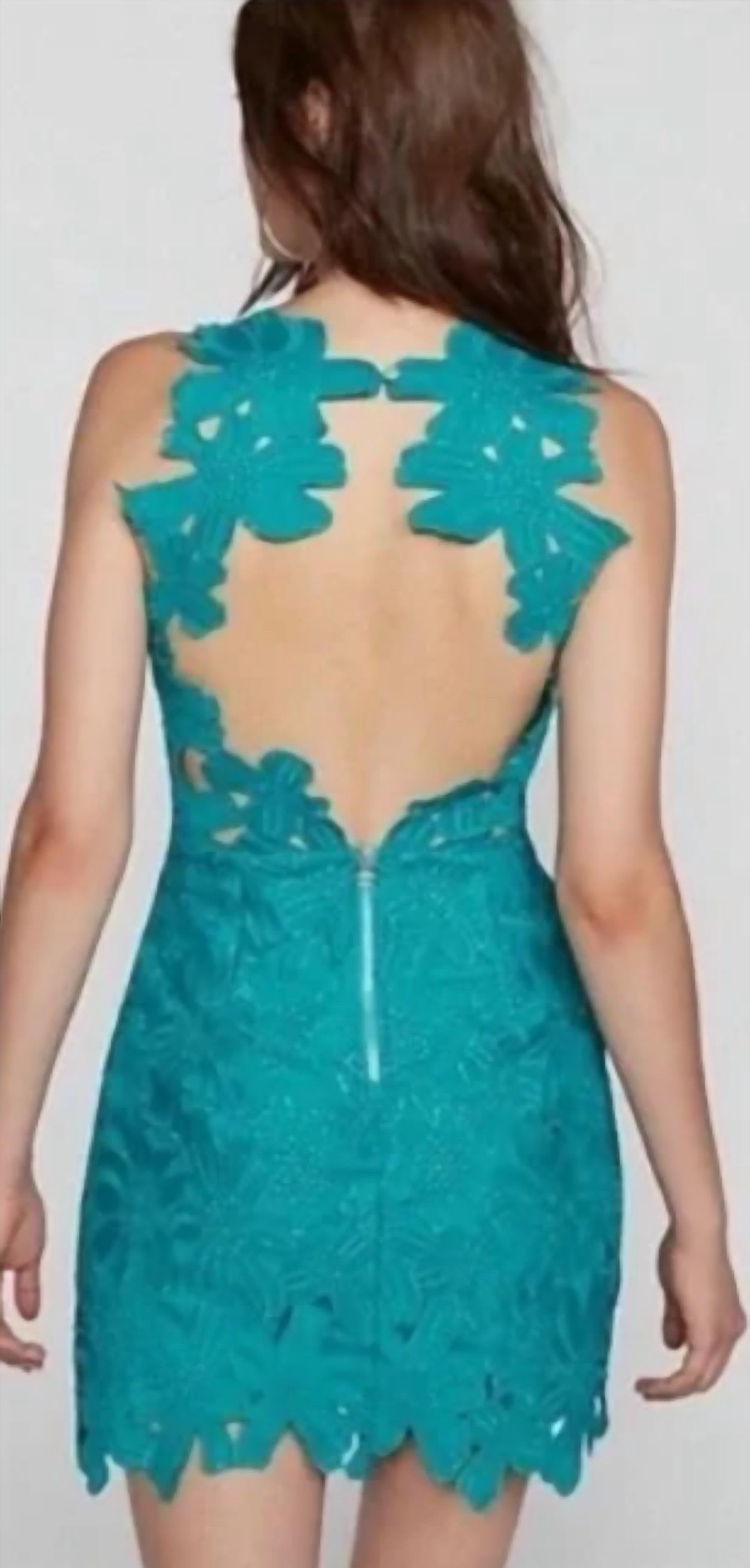 Saylor X Free People - Jessica Foil Lace Dress