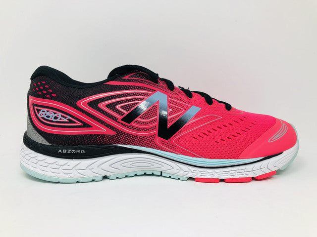 New Balance Kid's 880 V7 Running Shoe Pink/Black Size 5.5 M US