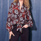 Fifteen Twenty - Scarlet Tie-front V-neck Top