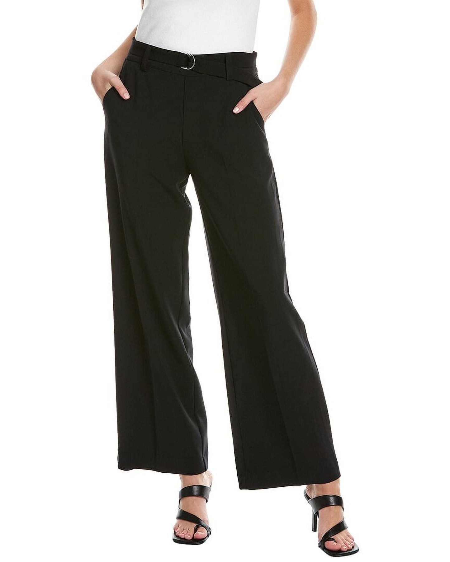 Vince Camuto Womens Straight Leg Pant Black Size 12