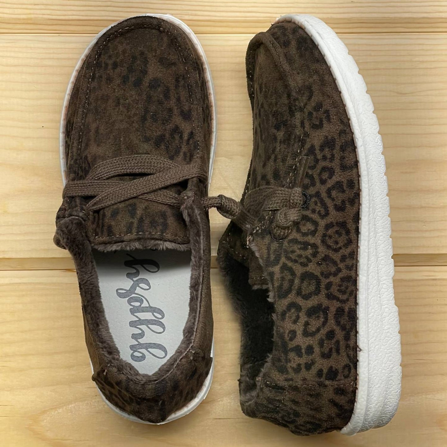 Gypsy Jazz - Kid's "Lil Bonny" Leopard Slip-on Shoes