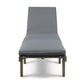 Ariana Wood Chaise Lounge with Cushion
