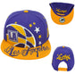 Los Angeles LA City Lakers Theme Football Flat Bill Snapback Adults Men Hat Cap