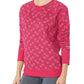 Champion Women's Crewneck, Mini Offset C's Deep Raspberry, Small