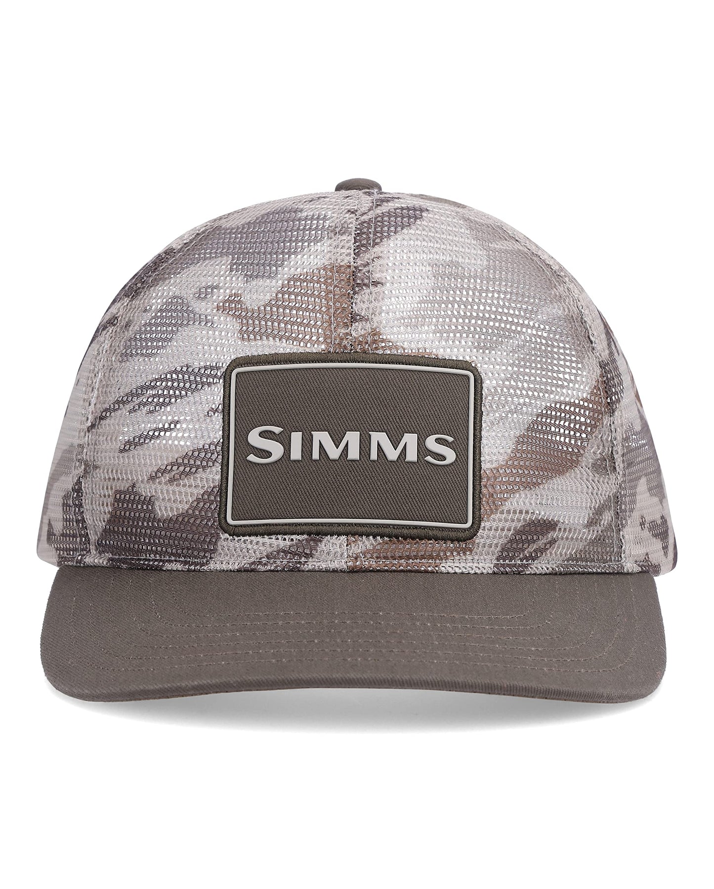Simms Mesh AllOver Trucker Hat - Ghost Camo Stone