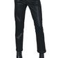 PAIGE Mayslie Coated Ankle Straight Leg Pants - Black
