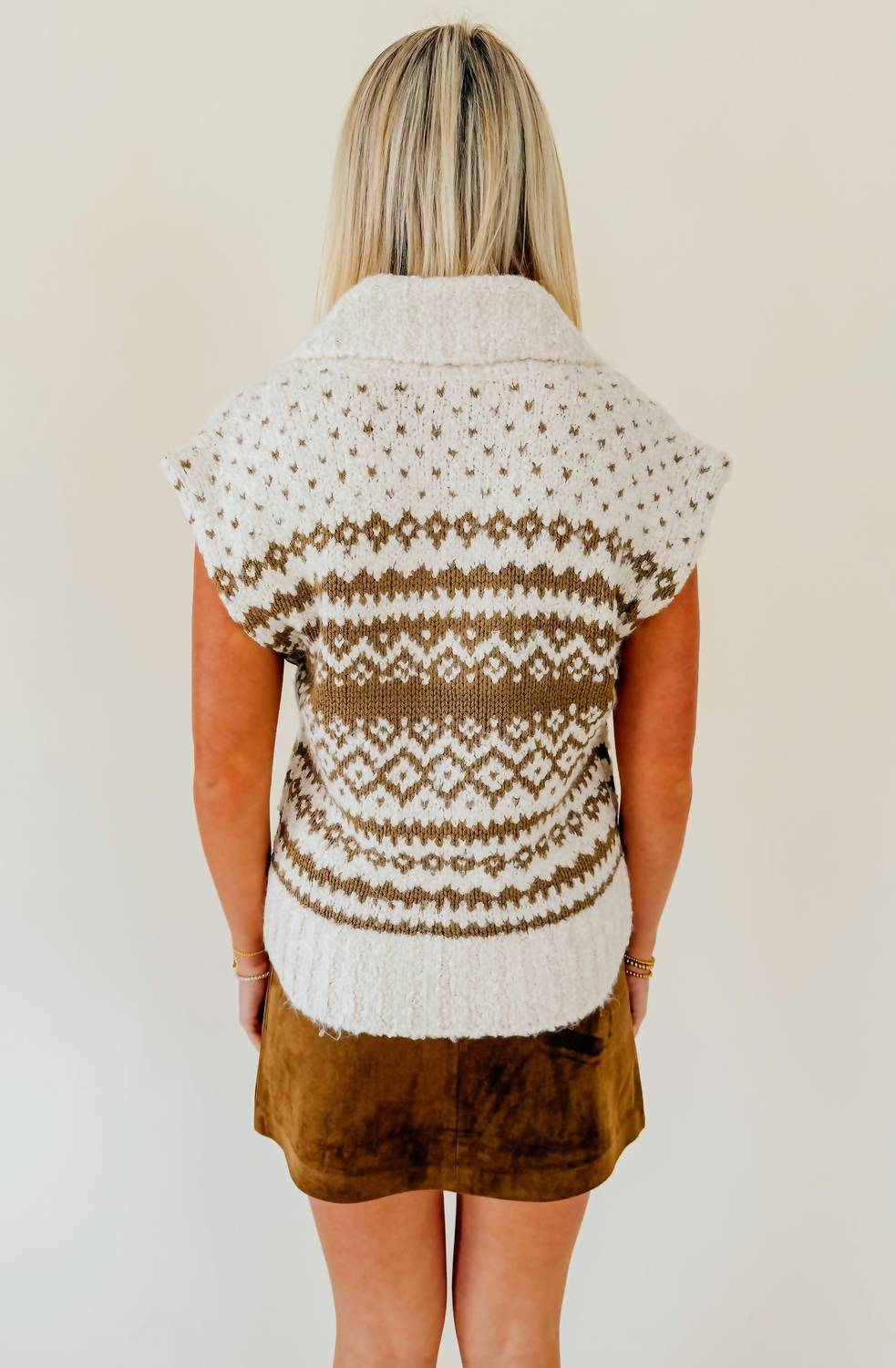 Steve Madden - Paulie Collared Sweater Vest Top