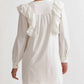Entro - Button Up Ruffle Detail Dress