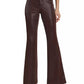 Alice + Olivia - Andrew Shiny Vegan Leather Bootcut Slim Pant
