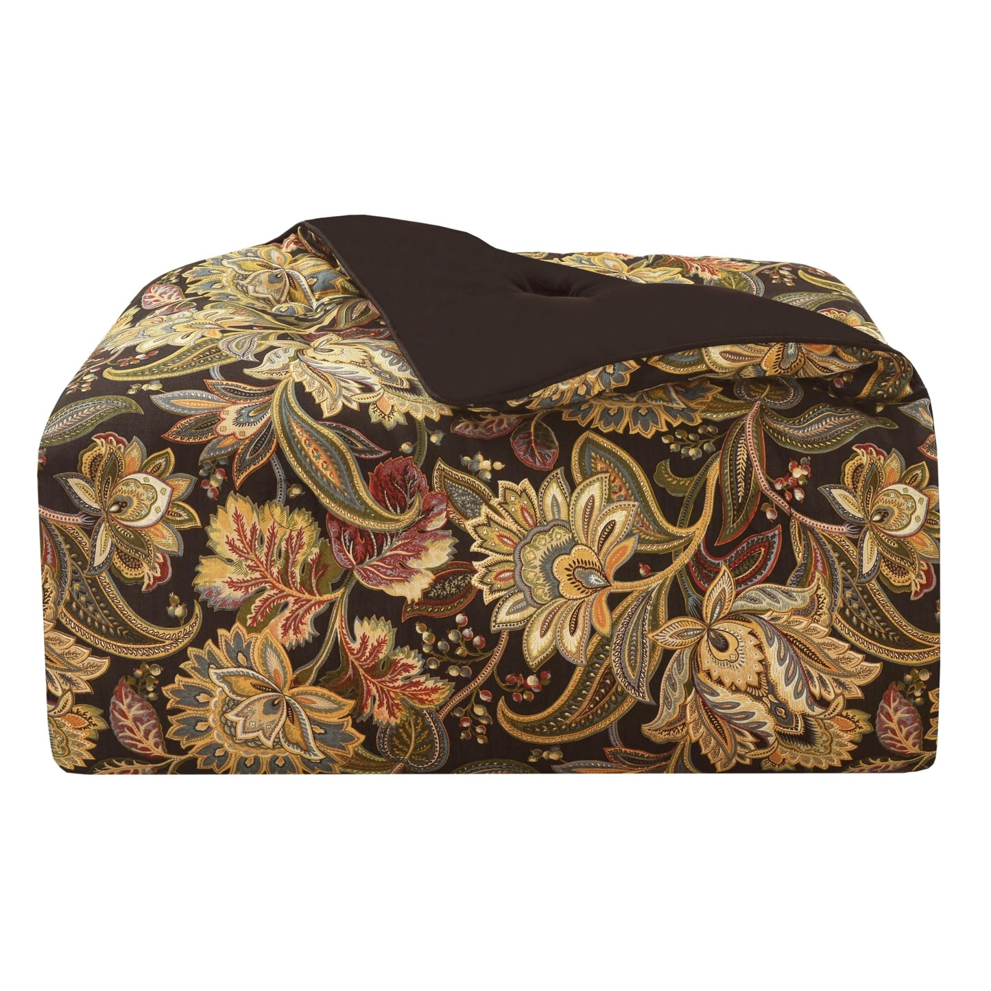 Stefania King Comforter Set - Black (4-Piece) by Five Queens Court