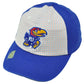 NCAA Kansas Jayhawks 2 Tone Polka Dots Womens Hat Cap Blue White Relaxed Slouch