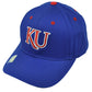 NCAA Kansas Jayhawks Blue Hat Cap Adjustable KU Captivating Headgear Twill Cotton