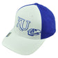 NCAA Kansas Jayhawks Royal Blue White 2 Tone Hat Cap Adjustable KU Curved Bill