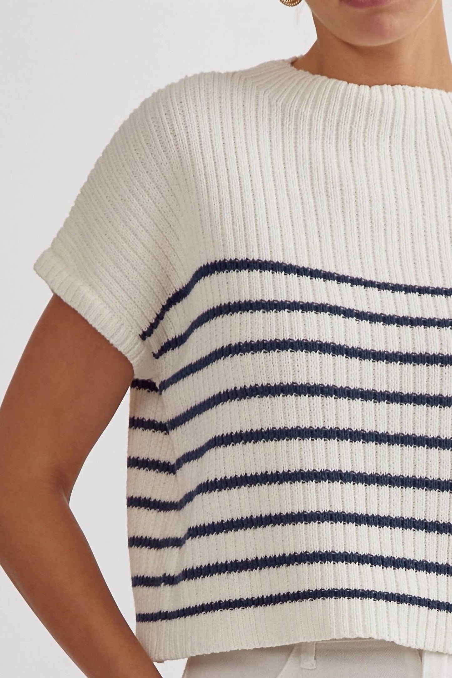 Entro - Freya Striped Knit Top