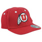 NCAA TOW Utah Lil' Utes Logo Red Sports One Size Curved Bill Infant Kid Hat Cap