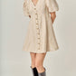2.7 August Apparel - Lindsey Button Up Mini Dress