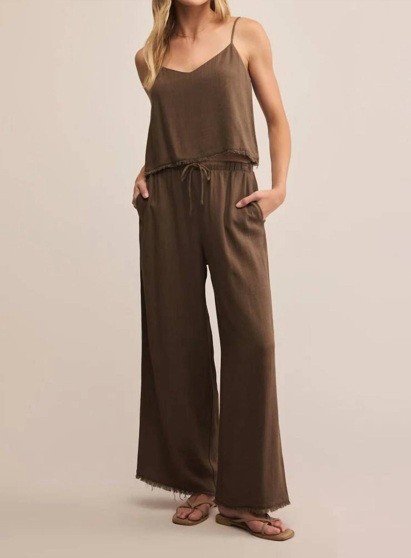 Z Supply - Sabel Cropped Linen Tank