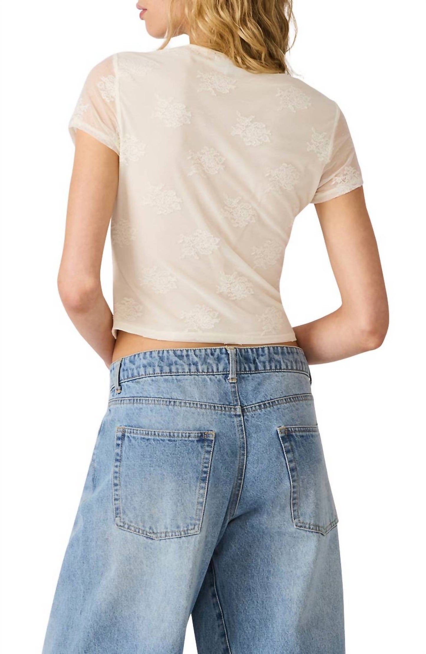 Steve Madden - Peyton Knit Lace Top