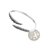 925 Sterling Silver Detailed Angel Wing Ring