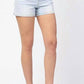 judy-blue-denim-shorts-with-colorful-stitching