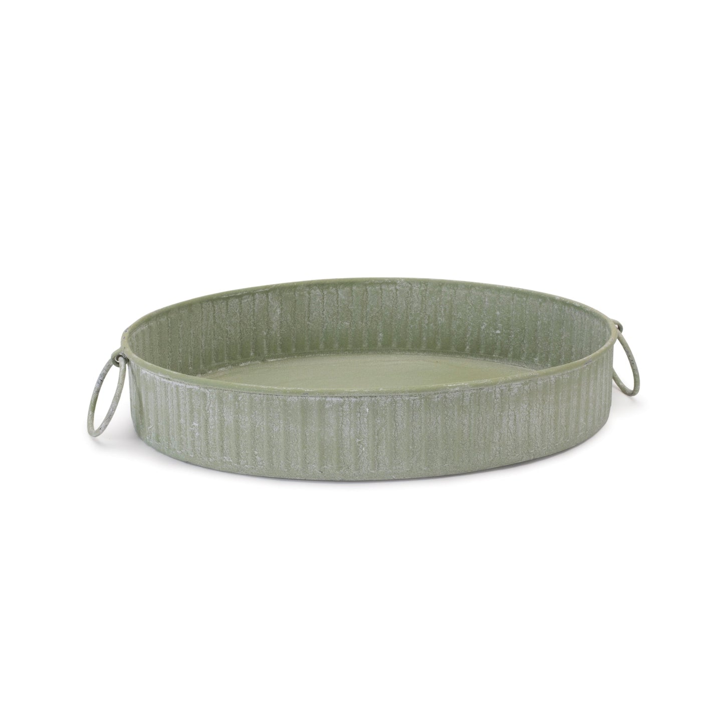 Round Iron Metal Tray (Set of 3)