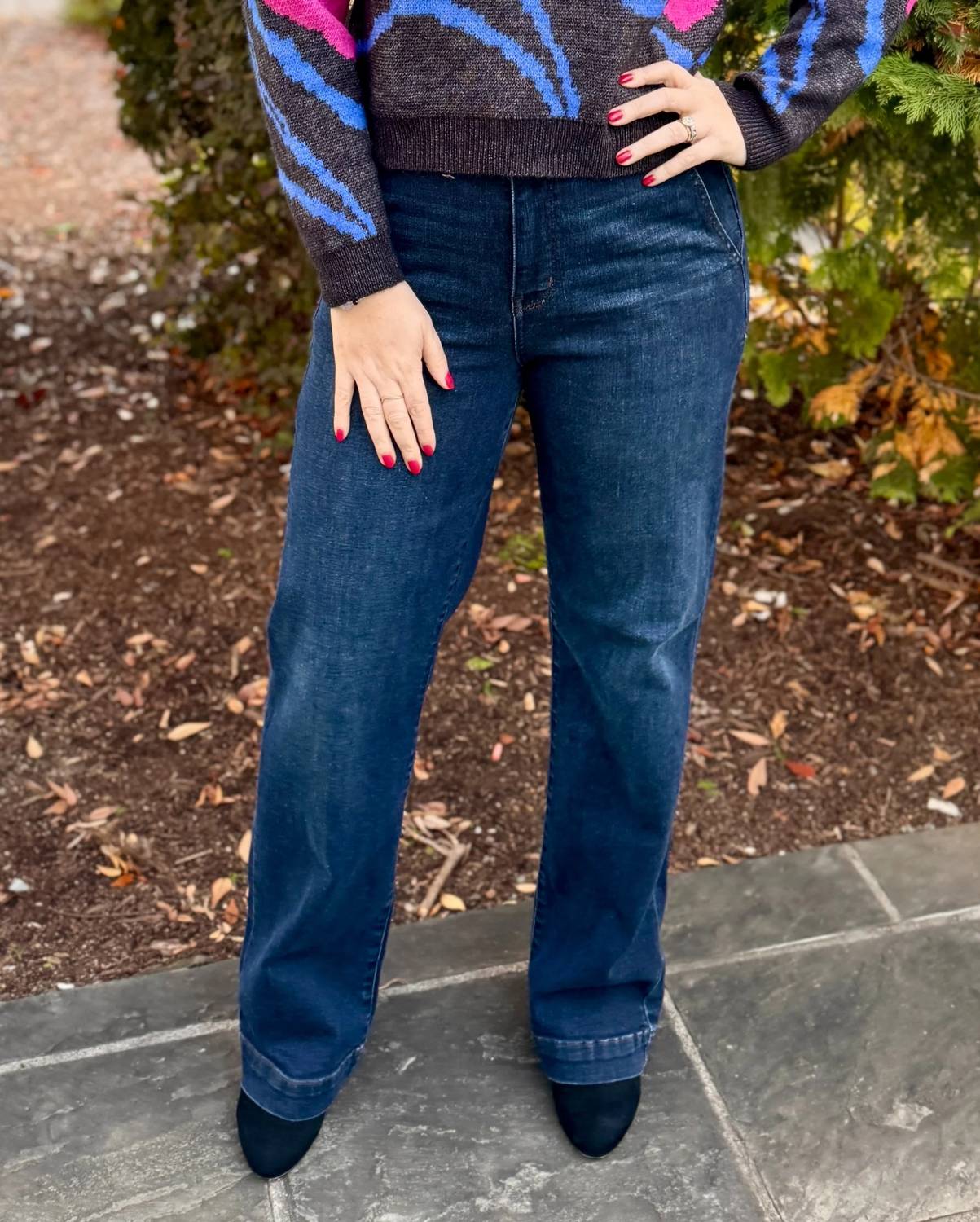Judy Blue - High Waist Trouser Wide Leg Jeans