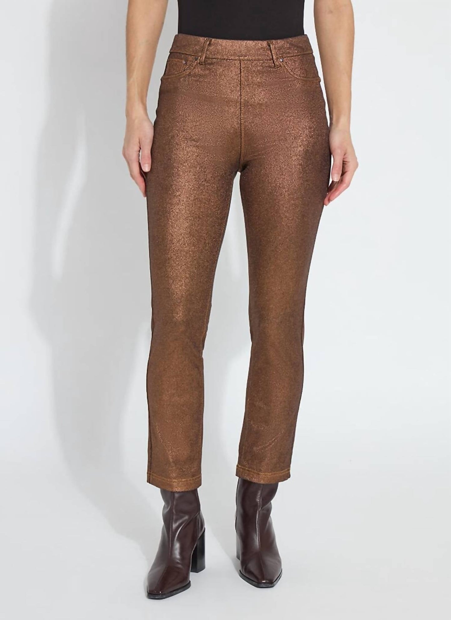 Lysse - Coated Straight Denim Pants
