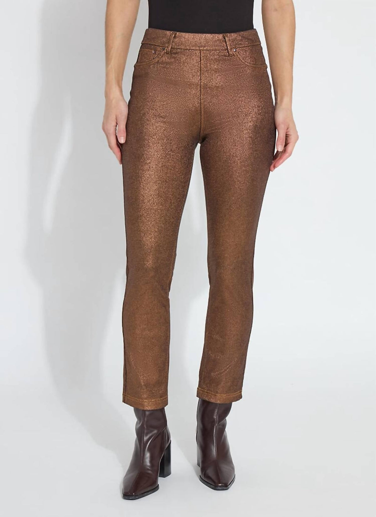 Lysse - Coated Straight Denim Pants